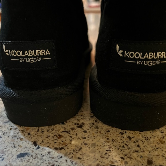 Koolaburra Black Suede Button-Detail Boots - Picture 6 of 9